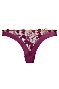 Dita Von Teese Rosabelle Sheer G-String Panty Dark Cherry