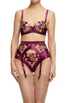 Dita Von Teese Rosabelle Sheer G-String Panty Dark Cherry