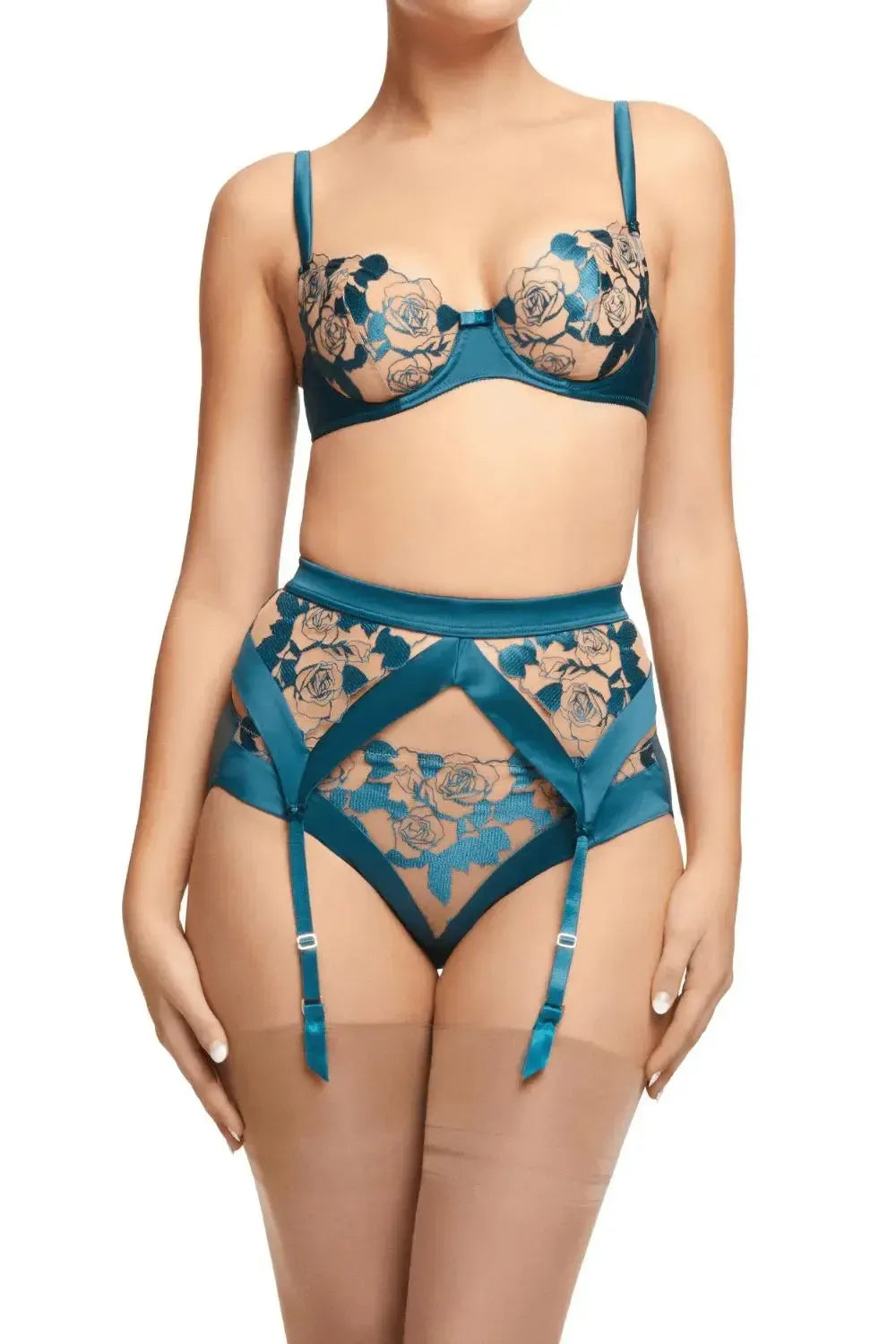 Dita Von Teese Rosabelle Unlined Bra Shady Spruce