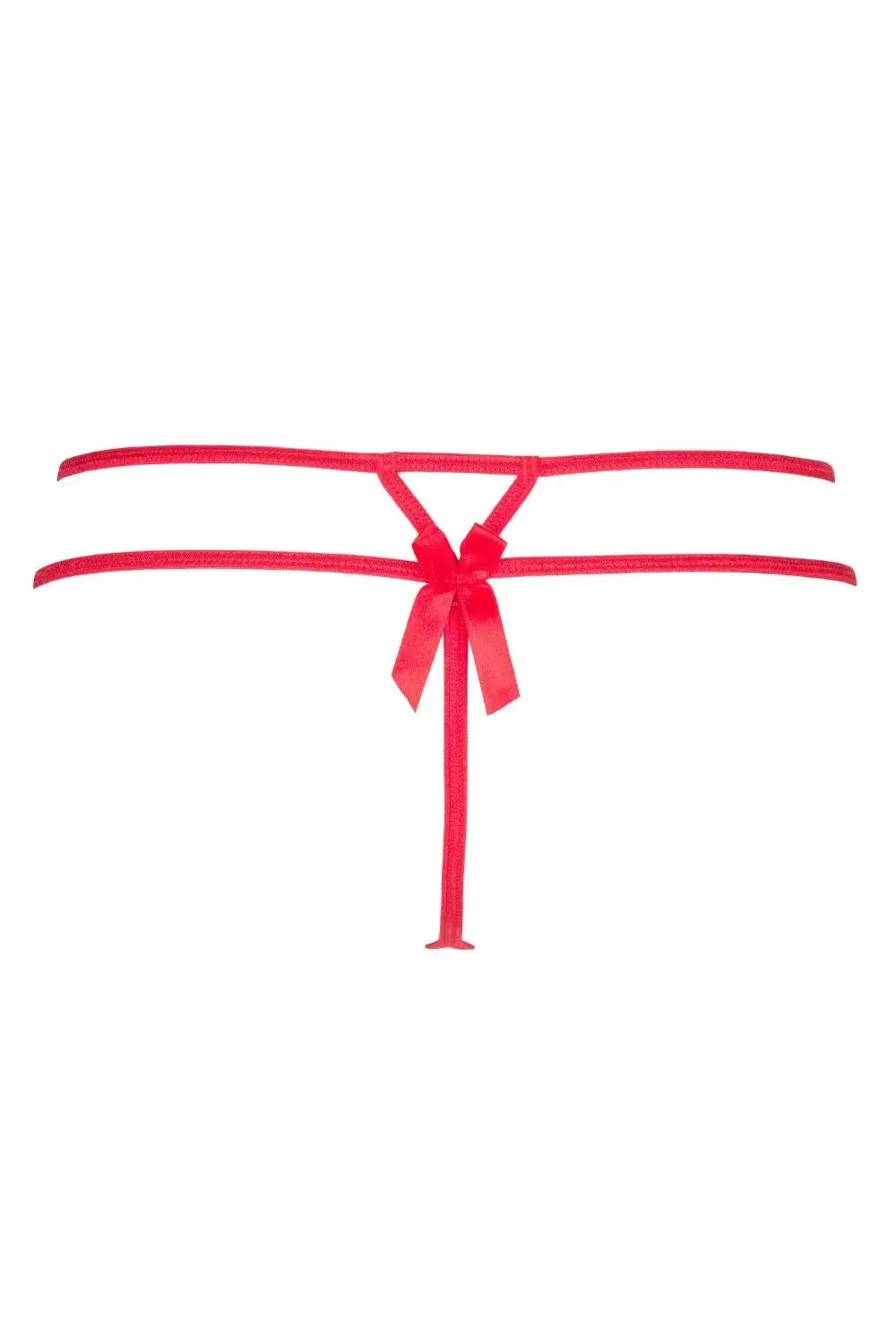 Axami Plus Size Rouge Glossy V-String