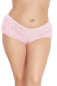 Coquette Ruffle Cheeky Booty Shorts