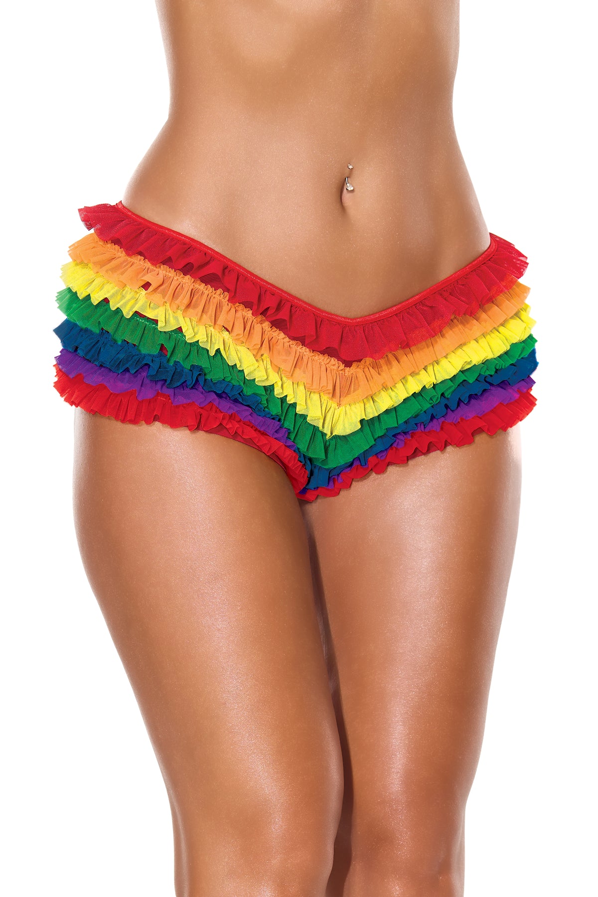 Ruffle Cheeky Booty Shorts