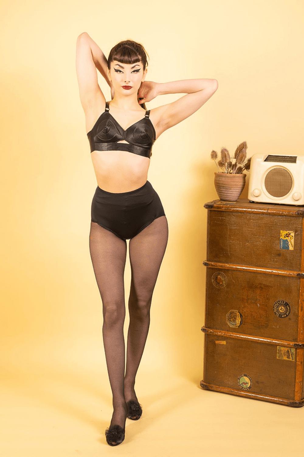 Seamed Tights Black-What Katie Did-Rebel Romance