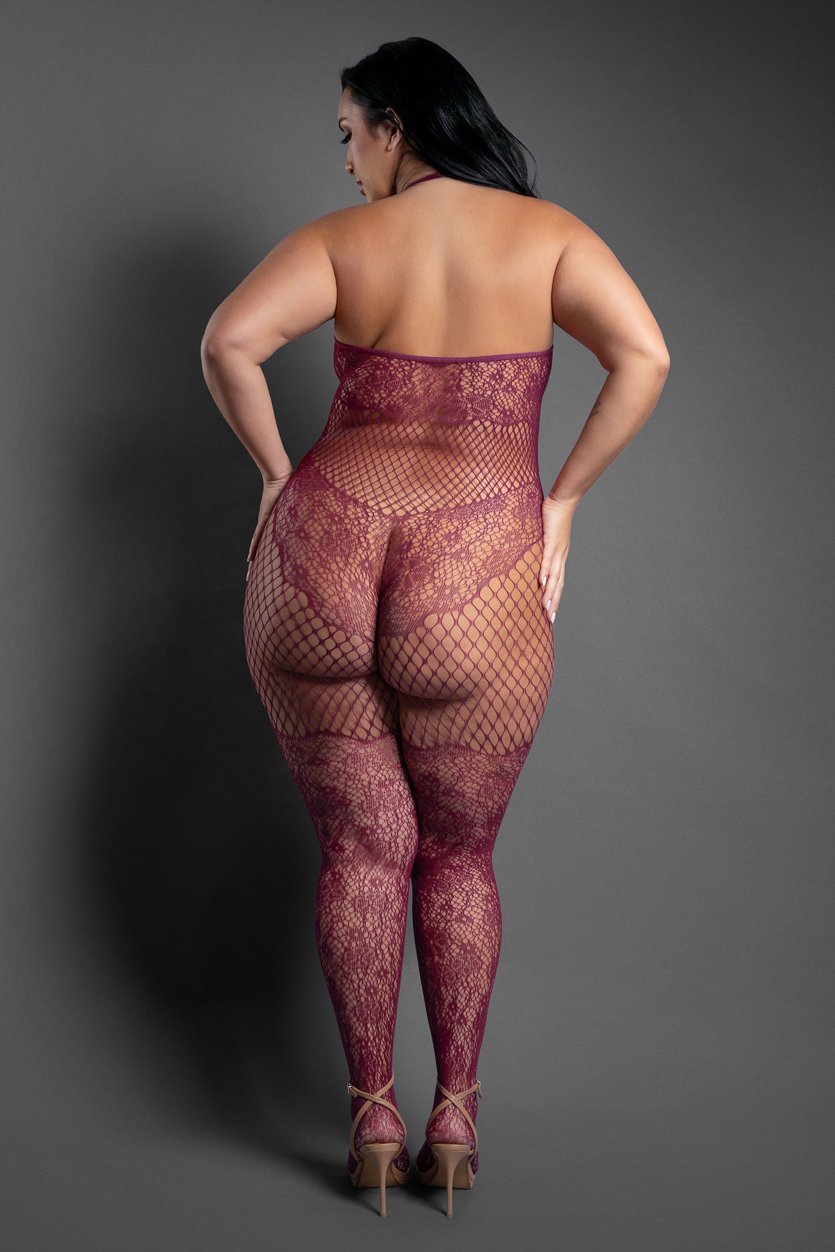 Fantasy Lingerie Sheer Our Moment Crotchless Bodystocking