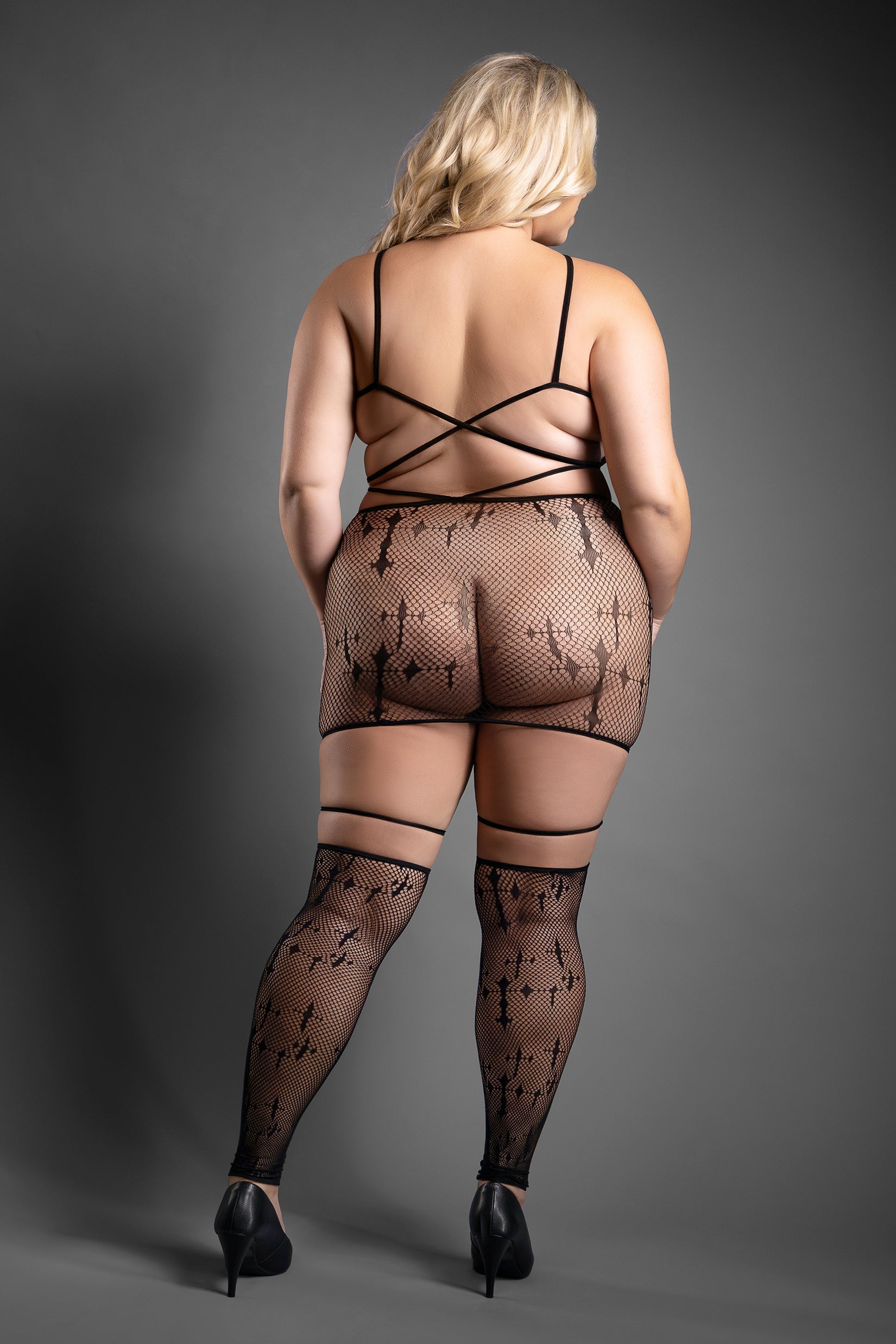 Fantasy Lingerie Sheer Unholy Gothic Bodystocking Dress Black Rebel Romance Fantasy Lingerie Sheer Unholy Gothic Bodystocking Dress Black Rebel Romance