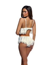 Roma Confidential Stretch Satin Sweet Lace Cami Set