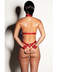 Oh la la Cheri Submissive Shiny Chain Teddy Red-Rebel Romance