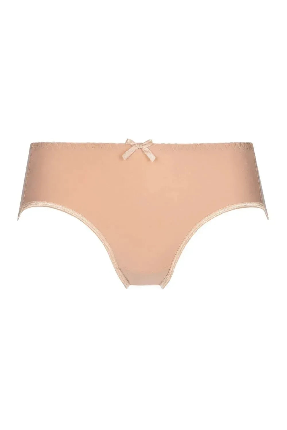 Axami Sunny Isles soft beige bikini briefs with a delicate bow, perfect for everyday elegance.