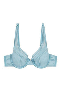 Playful Promises Sybil Lace Plunge Bra Baby Blue