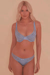 Playful Promises Sybil Lace Plunge Bra Baby Blue
