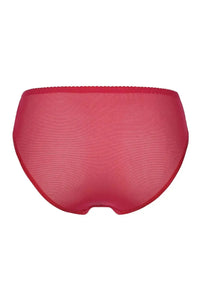 Elegant Axami Tiger Lily red bikini briefs with silky smooth fabric and comfortable, timelessly beautiful cut.