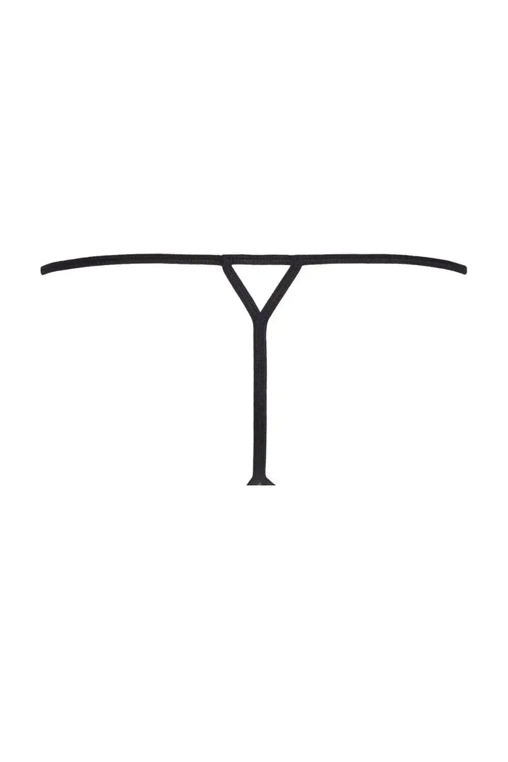 Axami Tiramisu V-String Thong with elegant black lace and sensual cut, featuring a keyhole back.