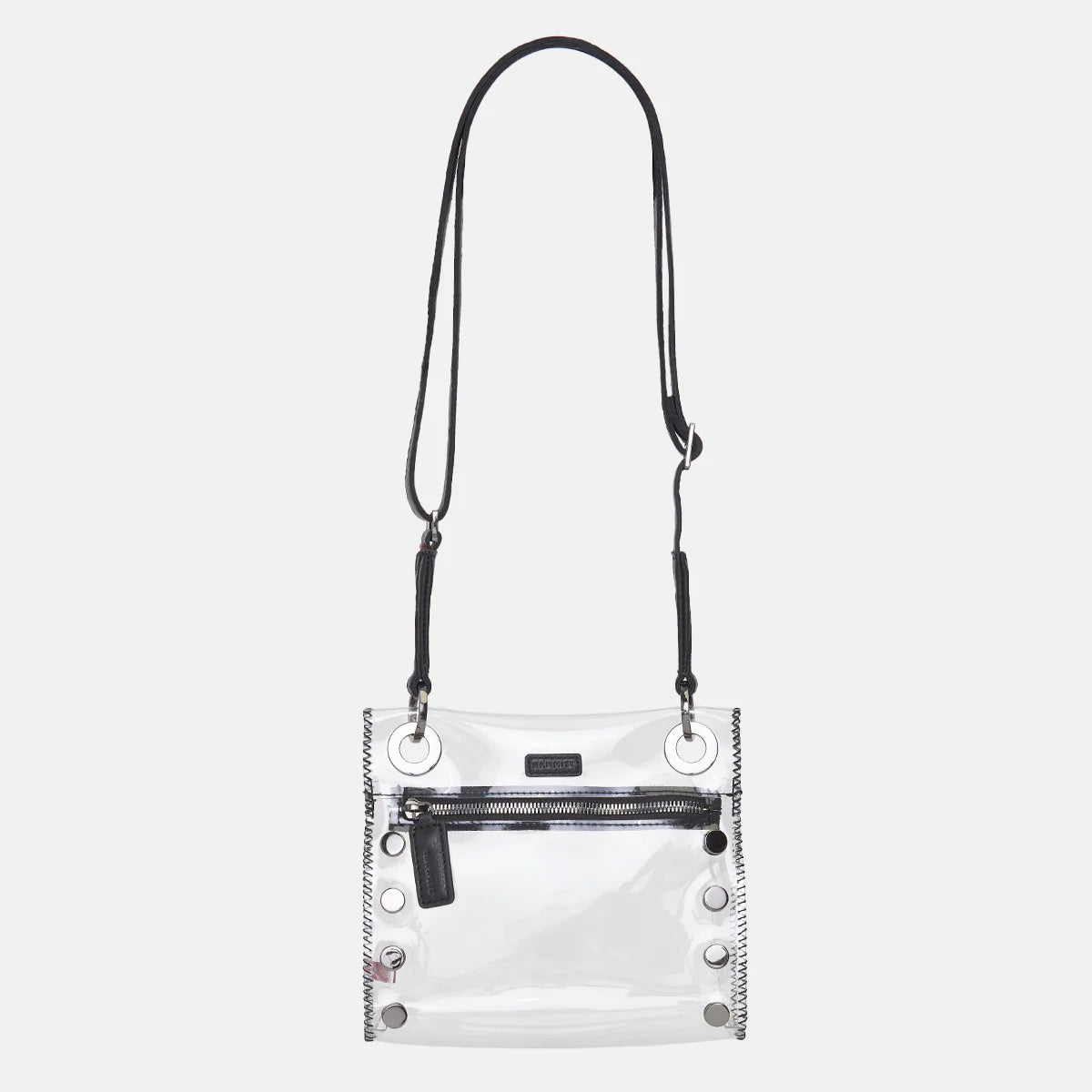 Hammitt Tony Crossbody Clear Handbag Black/Gunmetal-Rebel Romance