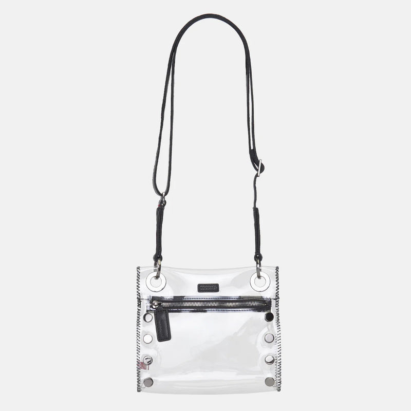 Hammitt Tony Crossbody Clear Handbag Black/Gunmetal-Rebel Romance