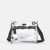 Hammitt Tony Crossbody Clear Handbag Black/Gunmetal-Rebel Romance