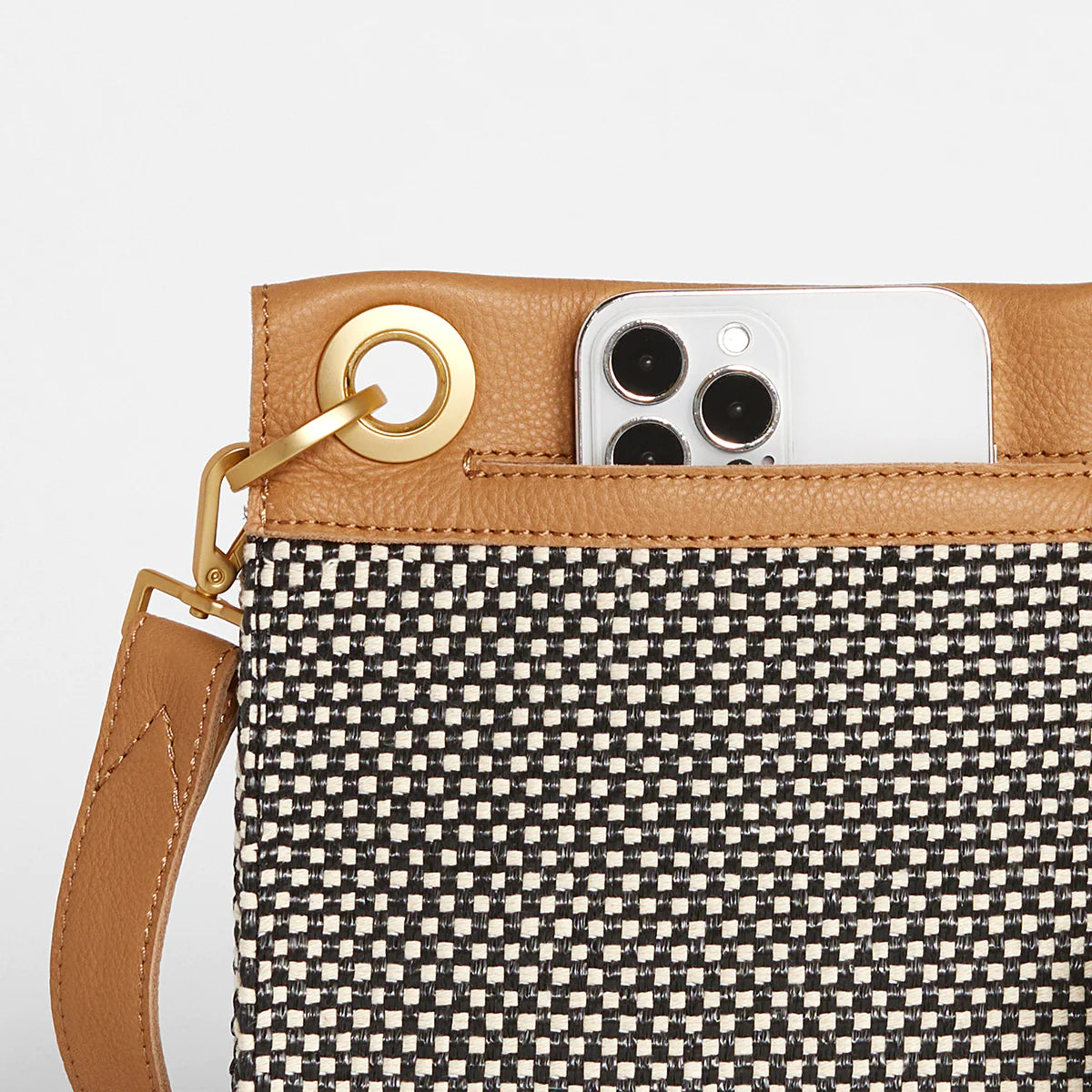 Hammitt Tony Crossbody Leather Handbag California Sunday/Brushed Gold - Limited Edition-Rebel Romance