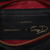 Hammitt Tony Sml Signature Crossbody Leather Handbag Black/Brushed Gold Red Zip-Rebel Romance