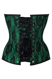 Top Drawer 5 PC Premium Boudoir Bunny Corset Costume Green