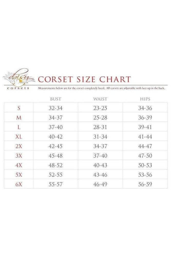 Top Drawer Carnival After Dark Steel Boned Corset