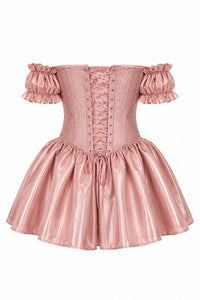 Top Drawer Enchanted Rose Princess Steel Boned Corset Dress