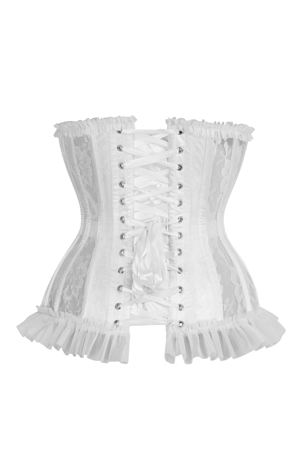 Top Drawer Down the Rabbit Hole Steel Boned Underbust Waist Cincher Corset