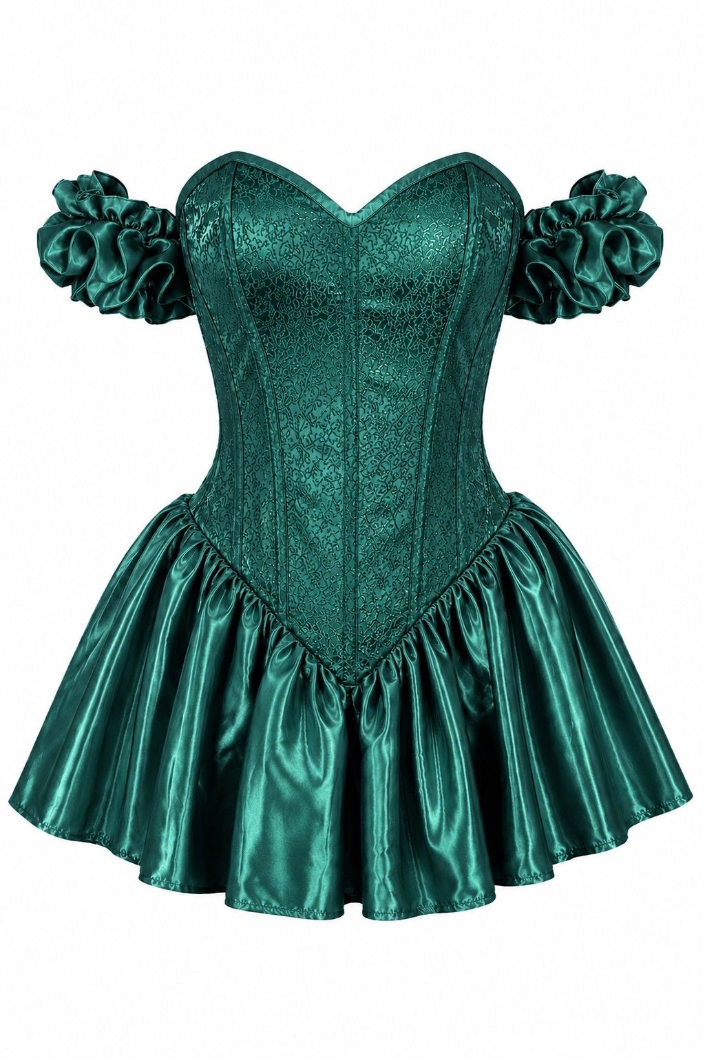 Top Drawer Toxic Ivy Enchantress Steel Boned Corset Dress