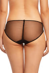 Dita Von Teese Tryst Leavers Lace Sheer Bikini Panty Black