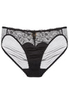 Dita Von Teese Tryst Leavers Lace Sheer Bikini Panty Black