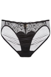 Dita Von Teese Tryst Leavers Lace Sheer Bikini Panty Black