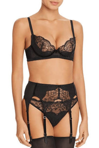 Dita Von Teese Tryst Leavers Lace Sheer Bikini Panty Black