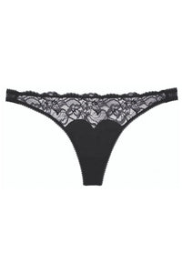 Dita Von Teese Tryst Leavers Lace Sheer G-String Panty Black