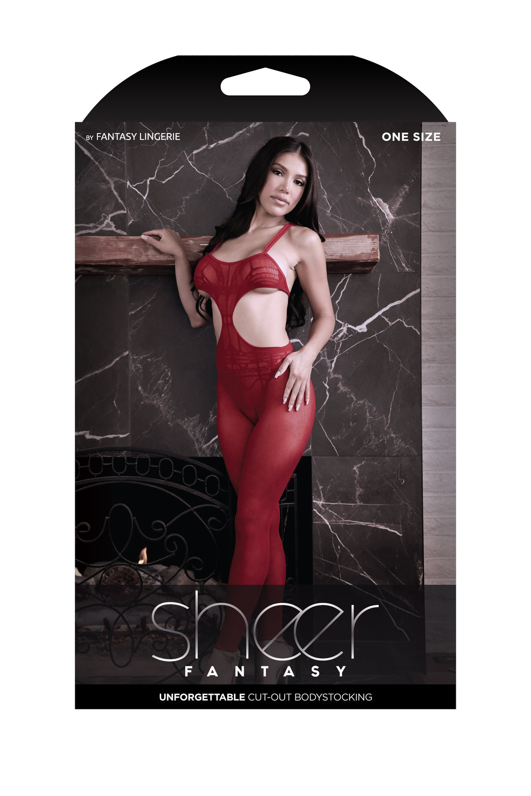 Unforgettable Cut-out Bodystocking Red-Fantasy Lingerie-Rebel Romance
