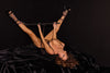 Pleasure Black Velvet Spreader Bar Rose Gold
