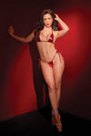 Ultra Sexy Micro Bikini Set Metallic Red