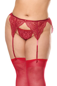 Holiday Queen Garter Belt Red