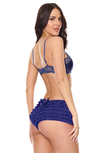 Holiday Bra & Panty Navy