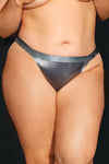 Pleasure Gunmetal Glam Chain Panty