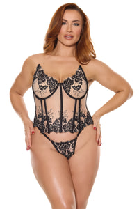 Pleasure Fleur Noire Bustier & Panty