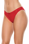 Ouvert Back Panty Red