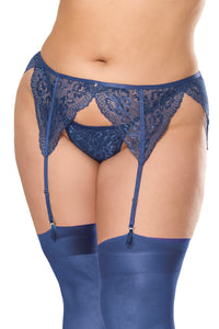 Holiday Queen Garter Belt Navy