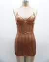 Escante Lingerie Precious Metals Mistress Liquid Chemise Bronze
