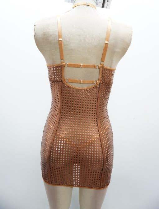 Escante Lingerie Precious Metals Mistress Liquid Chemise Bronze
