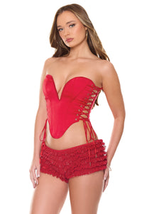 Holiday Corset Red
