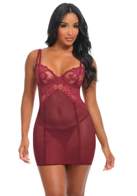Oh La La Cheri Marisol Ultra Sheer Fitted Babydoll