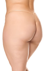 Holiday Queen Crotchless Panty Gold
