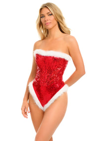 Holiday Sparkle Sequin Teddy