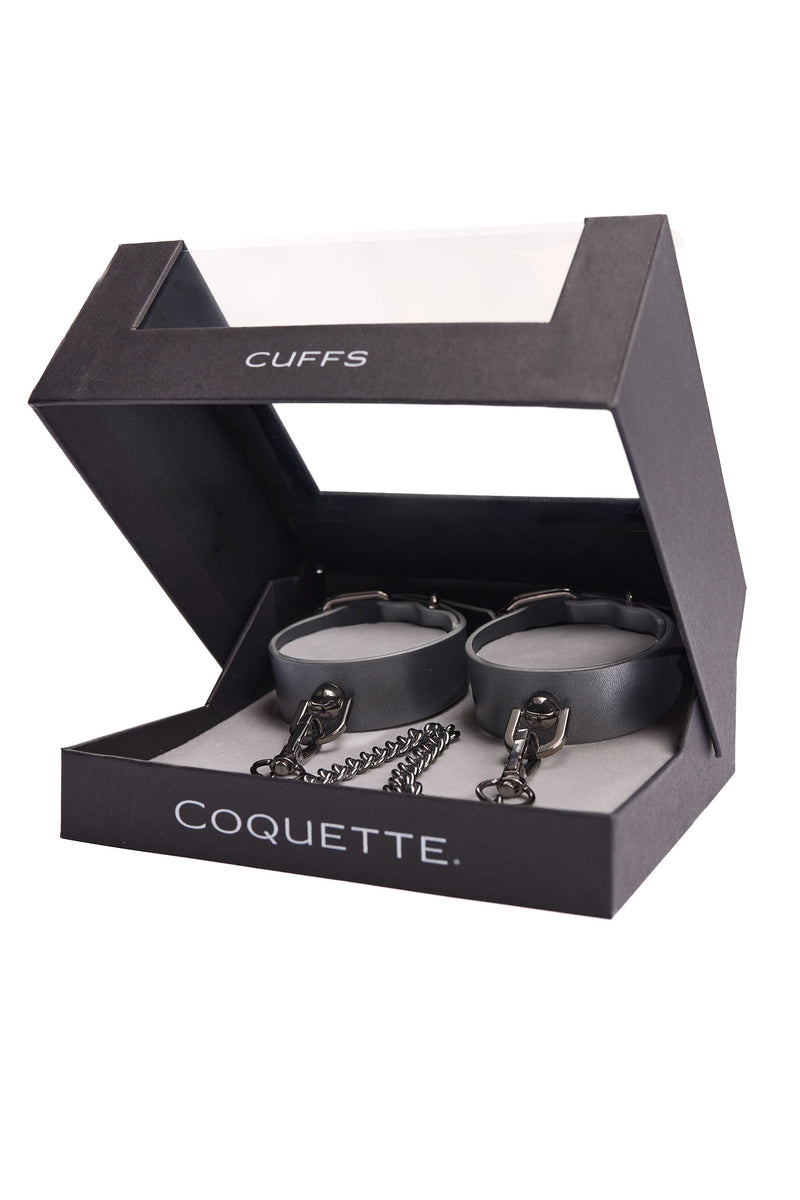Pleasure Gunmetal Chain Wrist Cuffs