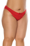 Ouvert Back Panty Red