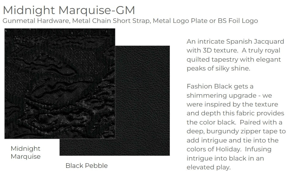 Dillon Sml Leather Crossbody Clutch Bag Midnight Marquise Black/Gunmetal