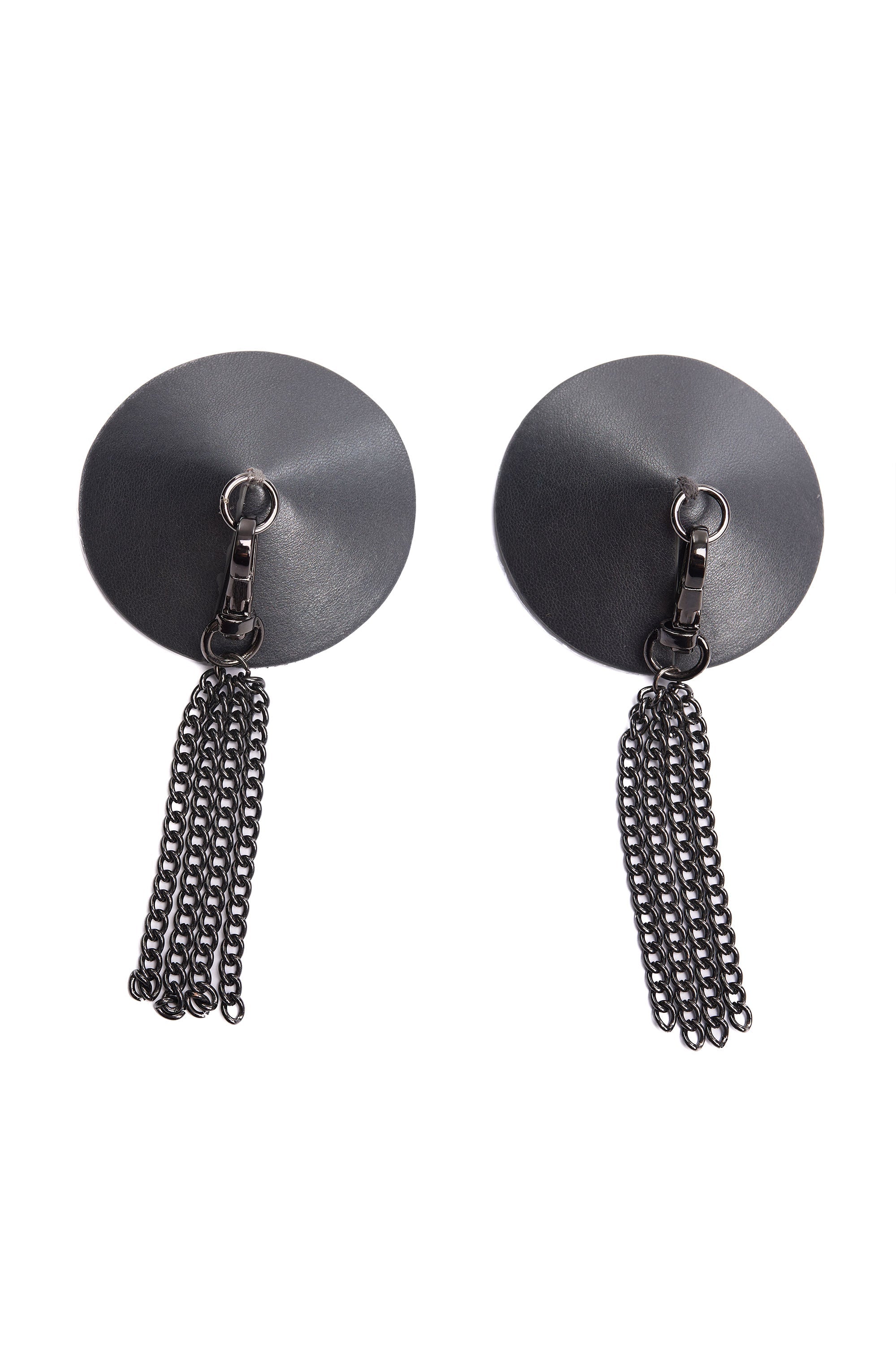Pleasure Gunmetal Fringe Tassel Pasties